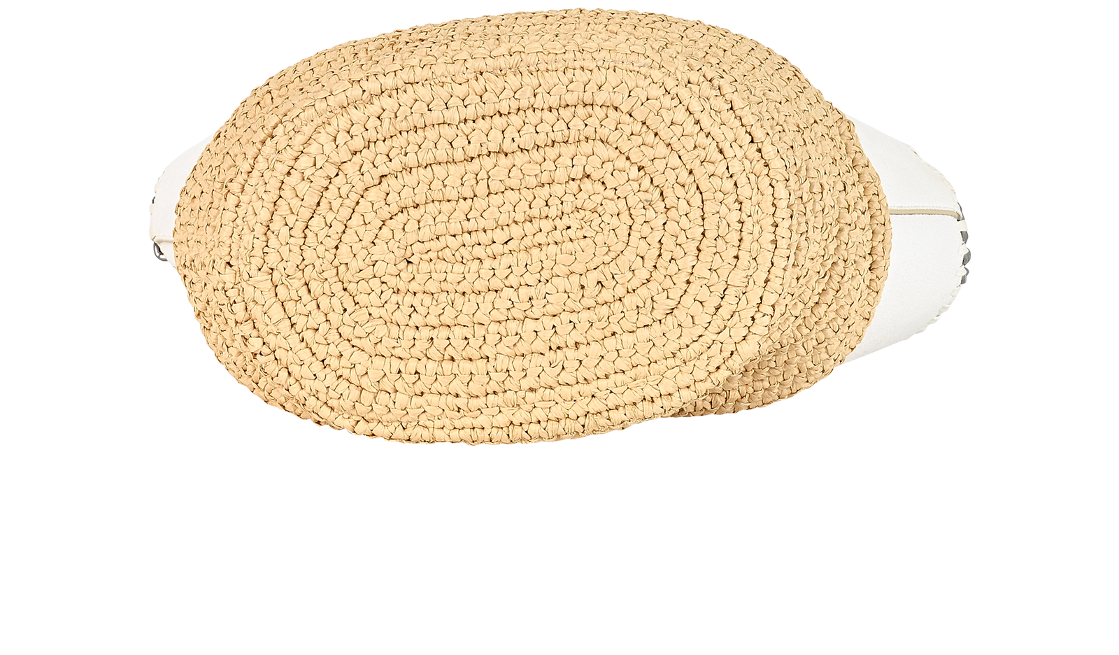 Medium Falabella Tote, &pound;395, Handbags, Beige/White, Faux Leather/Raffia, Top view